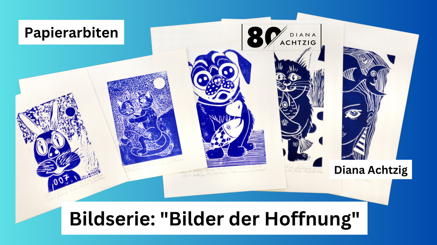 Kunst –„Katzenliebespaar“ – Ein Symbol für Liebe, A4