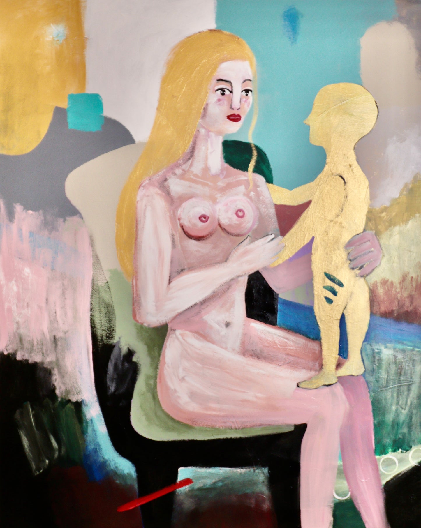 Erotik: „Aktbild Frau mit Kind“